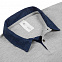 Рубашка поло мужская DNM Forward серый меланж/синий джинс с логотипом в Белгороде заказать по выгодной цене в кибермаркете AvroraStore