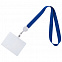 Лента для бейджа Retract, синий с логотипом в Белгороде заказать по выгодной цене в кибермаркете AvroraStore