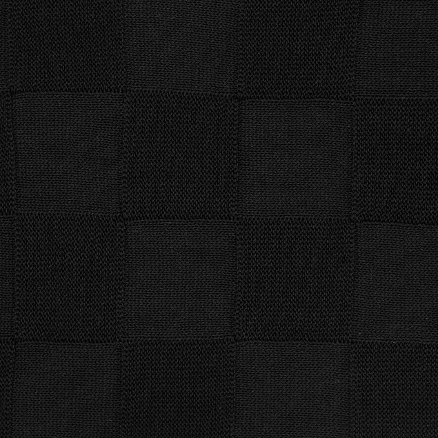 Плед Cella вязаный, 160*90 см, черный (без подарочной коробки) с логотипом в Белгороде заказать по выгодной цене в кибермаркете AvroraStore