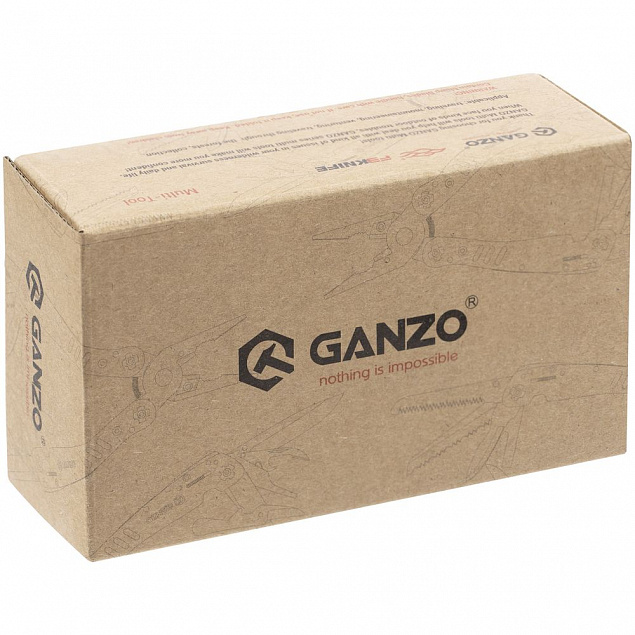 Мультитул Ganzo G202, серебристый с логотипом в Белгороде заказать по выгодной цене в кибермаркете AvroraStore