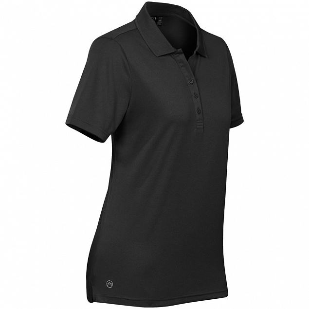 Рубашка поло женская Eclipse H2X-Dry, черная с логотипом в Белгороде заказать по выгодной цене в кибермаркете AvroraStore