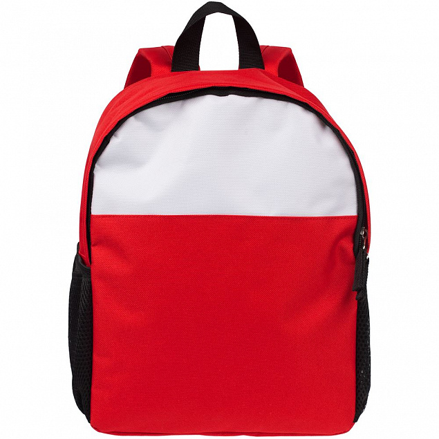 Детский рюкзак Comfit, белый с красным с логотипом в Белгороде заказать по выгодной цене в кибермаркете AvroraStore