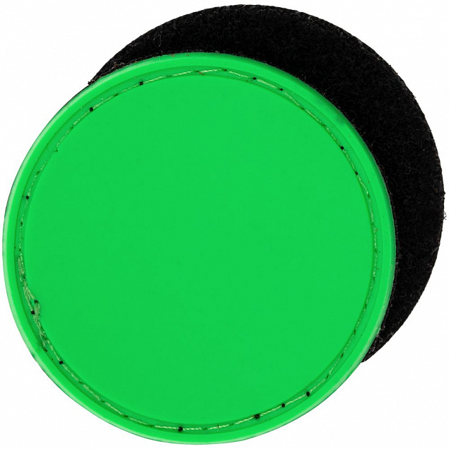 Лейбл из ПВХ с липучкой Menteqo Round, зеленый неон с логотипом в Белгороде заказать по выгодной цене в кибермаркете AvroraStore
