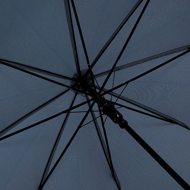 Зонт-трость OkoBrella, темно-синий с логотипом в Белгороде заказать по выгодной цене в кибермаркете AvroraStore