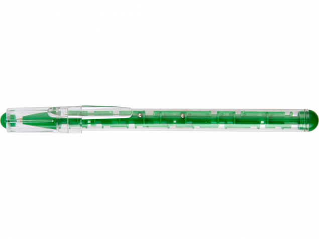 Ручка шариковая Лабиринт с головоломкой зеленая с логотипом в Белгороде заказать по выгодной цене в кибермаркете AvroraStore