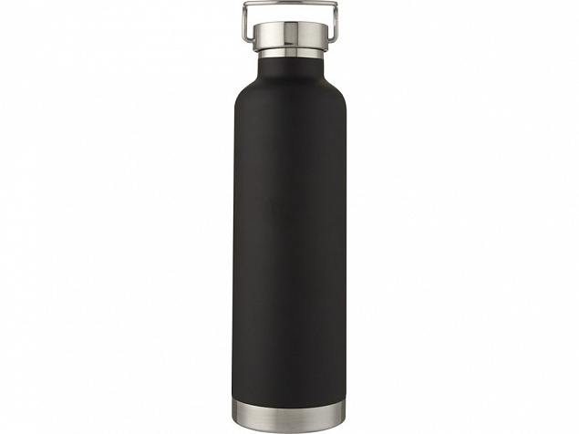 Thor, медная спортивная бутылка объемом 1 л с вакуумной изоляцией, черный с логотипом в Белгороде заказать по выгодной цене в кибермаркете AvroraStore