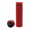 Термос Reactor софт-тач с датчиком температуры (красный) с логотипом в Белгороде заказать по выгодной цене в кибермаркете AvroraStore