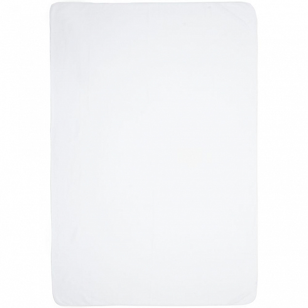Флисовый плед Warm&Peace XL, белый с логотипом в Белгороде заказать по выгодной цене в кибермаркете AvroraStore