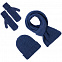 Шарф Nordkyn, синий меланж с логотипом в Белгороде заказать по выгодной цене в кибермаркете AvroraStore