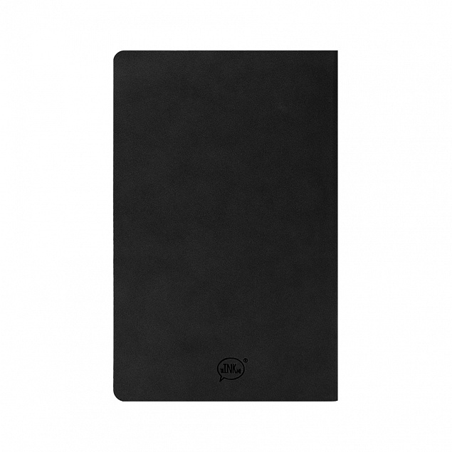 Бизнес-блокнот ALFI, A5, черный, мягкая обложка, в линейку с логотипом в Белгороде заказать по выгодной цене в кибермаркете AvroraStore