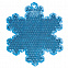 Пешеходный светоотражатель «Снежинка», синий с логотипом в Белгороде заказать по выгодной цене в кибермаркете AvroraStore