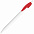 Ручка шариковая X-1 WHITE, белый/красный непрозрачный клип, пластик с логотипом в Белгороде заказать по выгодной цене в кибермаркете AvroraStore