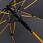 Зонт-трость с цветными спицами Color Style, оранжевый с логотипом в Белгороде заказать по выгодной цене в кибермаркете AvroraStore