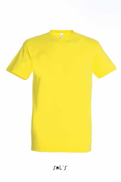 Фуфайка (футболка) IMPERIAL мужская,Лимонный L с логотипом в Белгороде заказать по выгодной цене в кибермаркете AvroraStore