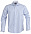 Рубашка мужская в полоску RENO, голубая с логотипом в Белгороде заказать по выгодной цене в кибермаркете AvroraStore