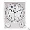 Настенные часы SATURN, серебряный с логотипом в Белгороде заказать по выгодной цене в кибермаркете AvroraStore