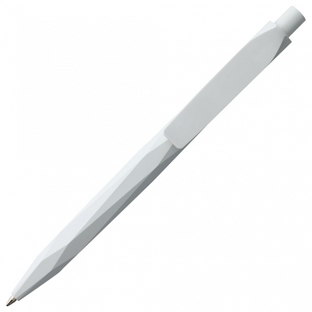 Ручка шариковая Prodir QS20 PMP-P, белая с логотипом в Белгороде заказать по выгодной цене в кибермаркете AvroraStore