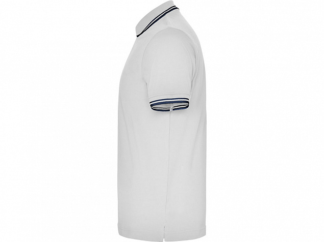 Рубашка поло Montreal мужская, белый/нэйви с логотипом в Белгороде заказать по выгодной цене в кибермаркете AvroraStore