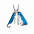 Мультитул с карабином, синий с логотипом в Белгороде заказать по выгодной цене в кибермаркете AvroraStore