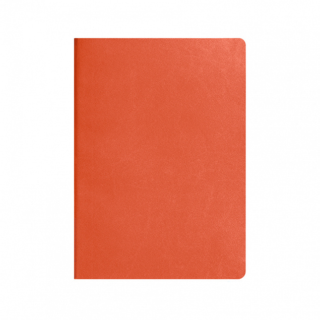 Ежедневник недатированный Tony, А5, оранжевый, кремовый блок в клетку с логотипом в Белгороде заказать по выгодной цене в кибермаркете AvroraStore