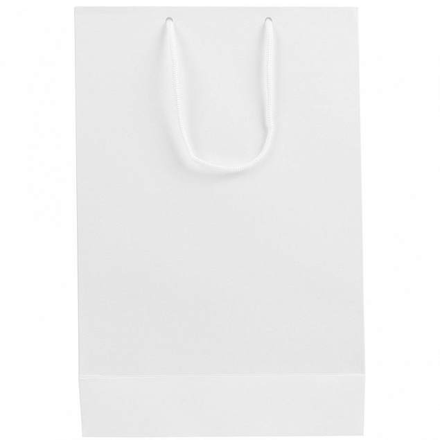 Пакет бумажный «Блеск», средний, белый с логотипом в Белгороде заказать по выгодной цене в кибермаркете AvroraStore