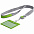 Чехол для карточки с лентой и ретрактором Devon, серый с белым с логотипом в Белгороде заказать по выгодной цене в кибермаркете AvroraStore