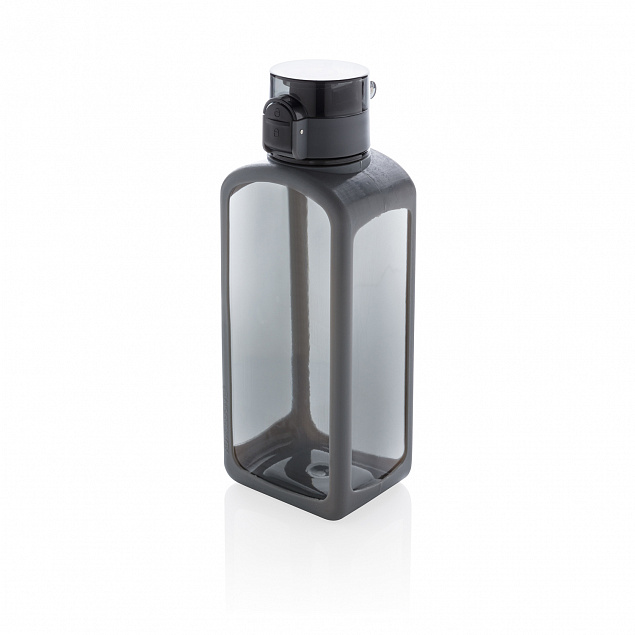 Квадратная вакуумная бутылка для воды, черный с логотипом в Белгороде заказать по выгодной цене в кибермаркете AvroraStore