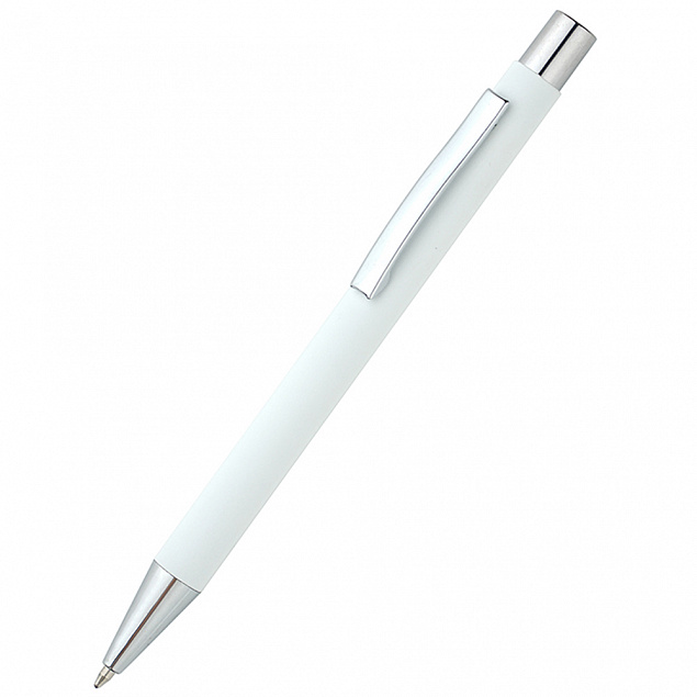Ручка металлическая Rebecca - Белый BB с логотипом в Белгороде заказать по выгодной цене в кибермаркете AvroraStore