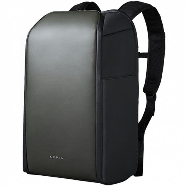 Рюкзак FlipPack, черный с зеленым с логотипом в Белгороде заказать по выгодной цене в кибермаркете AvroraStore