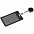Чехол для пропуска с ретрактором Devon, черный с логотипом в Белгороде заказать по выгодной цене в кибермаркете AvroraStore