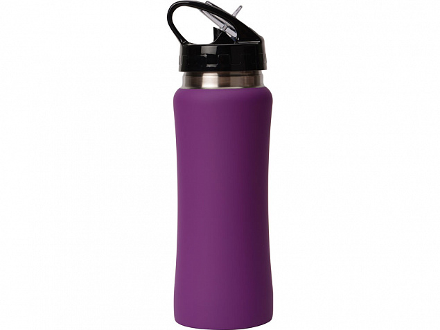 Бутылка спортивная Коста-Рика 600мл, фиолетовый с логотипом в Белгороде заказать по выгодной цене в кибермаркете AvroraStore