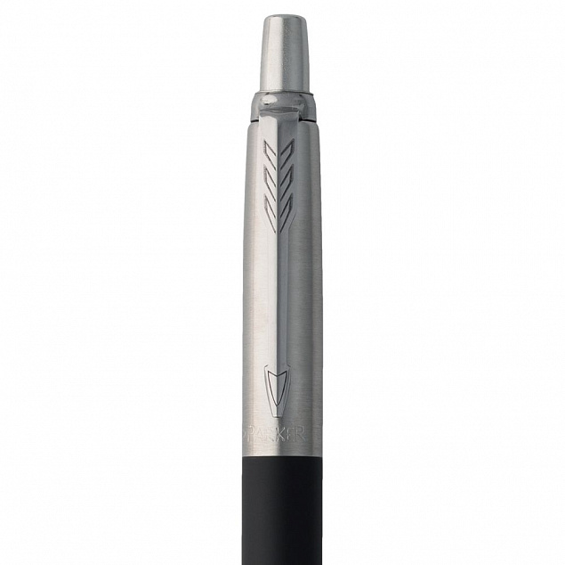 Ручка шариковая Parker Jotter Core K63, черный с серебристым с логотипом в Белгороде заказать по выгодной цене в кибермаркете AvroraStore