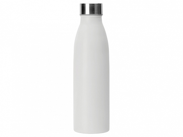Стальная бутылка Rely, 800 мл, белый матовый с логотипом в Белгороде заказать по выгодной цене в кибермаркете AvroraStore