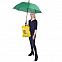 Зонт-трость HALRUM, пластиковая ручка, полуавтомат с логотипом в Белгороде заказать по выгодной цене в кибермаркете AvroraStore