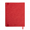 Бизнес-блокнот Tabby Biggy, гибкая обложка, в клетку, красный с логотипом в Белгороде заказать по выгодной цене в кибермаркете AvroraStore