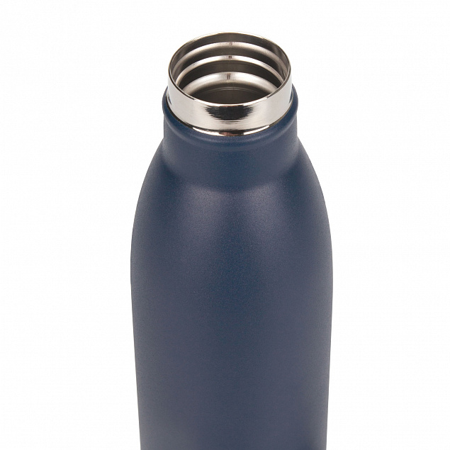 Термобутылка вакуумная герметичная, Libra, 500 ml, синяя с логотипом в Белгороде заказать по выгодной цене в кибермаркете AvroraStore