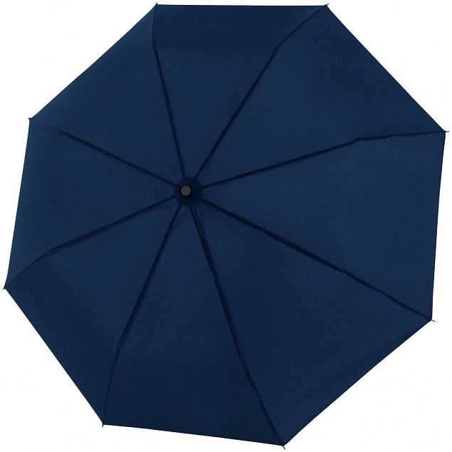 Складной зонт Fiber Magic Superstrong, темно-синий с логотипом в Белгороде заказать по выгодной цене в кибермаркете AvroraStore