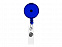 Держатель для бейджа или карты доступа Lech, синий прозрачный с логотипом в Белгороде заказать по выгодной цене в кибермаркете AvroraStore