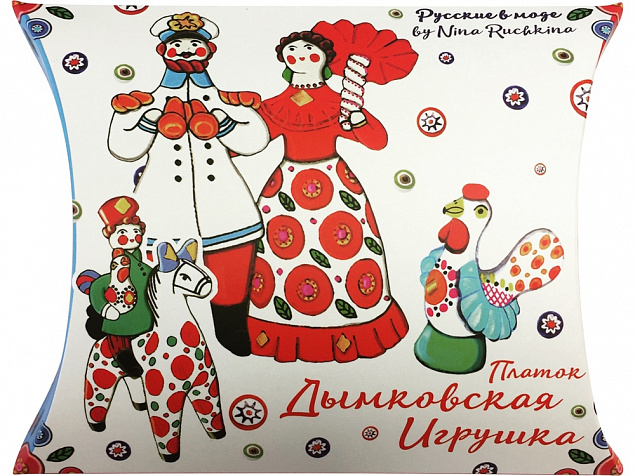 Платок Дымковская игрушка с логотипом в Белгороде заказать по выгодной цене в кибермаркете AvroraStore