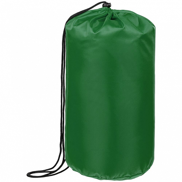 Спальный мешок Capsula, зеленый с логотипом в Белгороде заказать по выгодной цене в кибермаркете AvroraStore