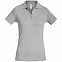 Рубашка поло женская Safran Timeless серый меланж с логотипом в Белгороде заказать по выгодной цене в кибермаркете AvroraStore