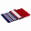 Шарф Happy View, красный с синим с логотипом в Белгороде заказать по выгодной цене в кибермаркете AvroraStore