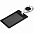 Чехол для пропуска с ретрактором Dorset, черный с логотипом в Белгороде заказать по выгодной цене в кибермаркете AvroraStore