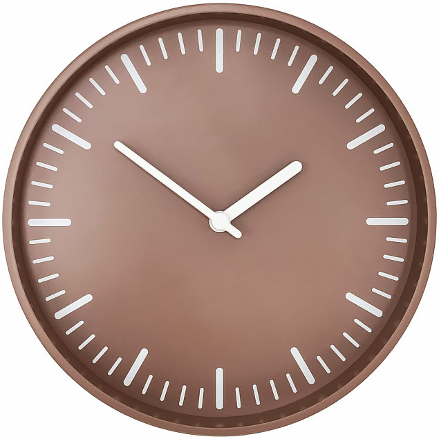 Часы настенные Bijou, серо-бежевые с логотипом в Белгороде заказать по выгодной цене в кибермаркете AvroraStore