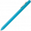 Ручка шариковая Swiper Soft Touch, голубая с белым с логотипом в Белгороде заказать по выгодной цене в кибермаркете AvroraStore