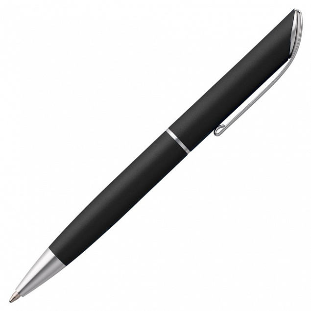Ручка шариковая Glide, черная с логотипом в Белгороде заказать по выгодной цене в кибермаркете AvroraStore