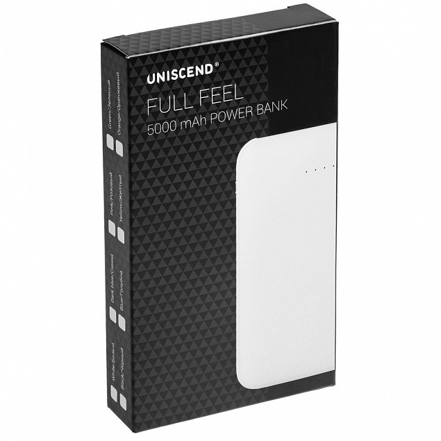 Внешний аккумулятор Uniscend Full Feel 5000 mAh, черный с логотипом в Белгороде заказать по выгодной цене в кибермаркете AvroraStore