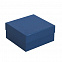 Коробка Satin, малая, синяя с логотипом в Белгороде заказать по выгодной цене в кибермаркете AvroraStore