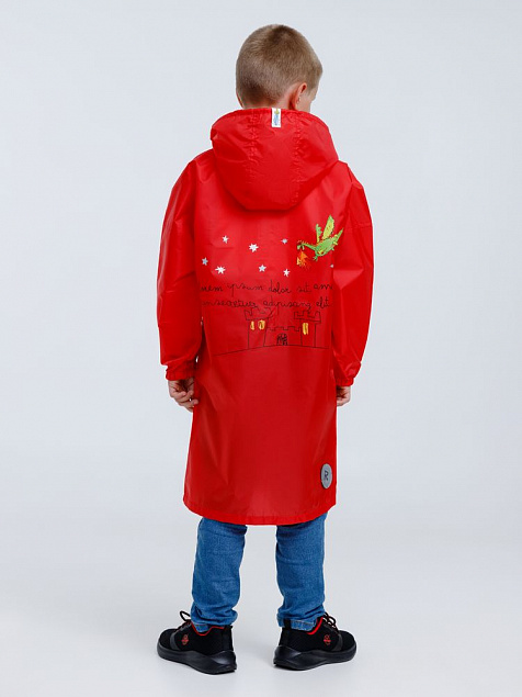 Дождевик детский Rainman Kids, красный с логотипом в Белгороде заказать по выгодной цене в кибермаркете AvroraStore