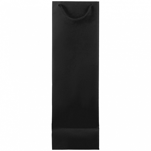 Пакет под бутылку Vindemia, черный с логотипом в Белгороде заказать по выгодной цене в кибермаркете AvroraStore
